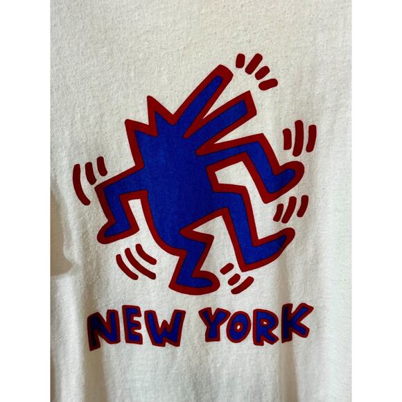 Keith Haring New York Dog Long Sleeve | Size Small | Uniqlo MoMA SPRZ NY | Rare - Picture 2 of 3